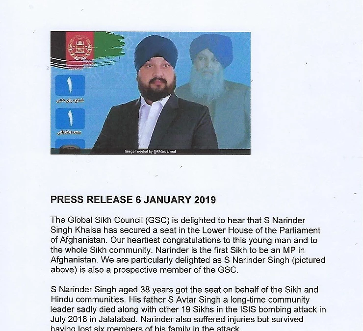 Press Release 4 January 2019